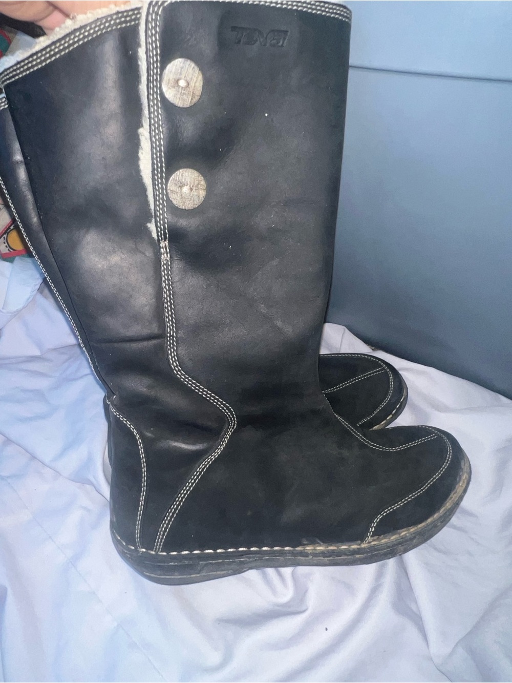 Teva tonalea waterproof leather Boots woman size 8